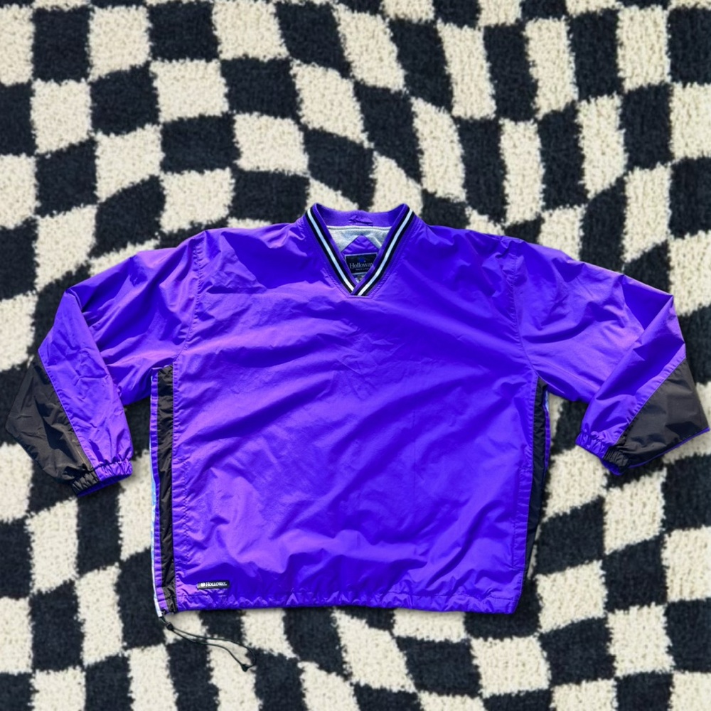 XL Purple and Black Kansas State Wildcat Windbreaker Jacket